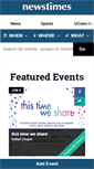 Mobile Screenshot of events.newstimes.com