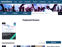 Tablet Screenshot of events.newstimes.com